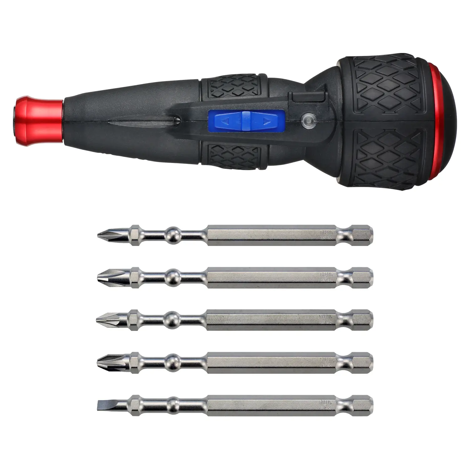 TOURNEVIS ASSISTANCE ELECT. BALL GRIP USB + 5 EMBOUTS CHOCS 90MM (POCHE) - SET-220-01 - VESSEL 1 TOURNEVIS ASSISTANCE ELECT. BALL GRIP USB + 5 EMBOUTS CHOCS 90MM (POCHE) - SET-220-01 - VESSEL