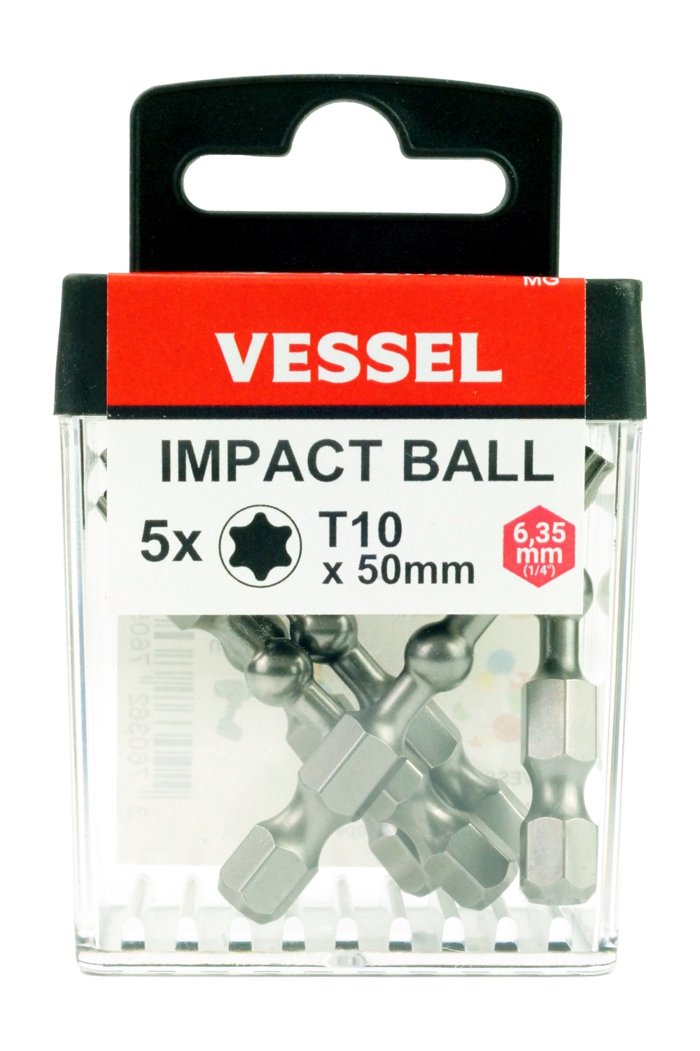 EMBOUT DE VISSAGE IMPACT BALL 50MM T10 (BOITE DE 5) - 11323C5 - VESSEL 1 EMBOUT DE VISSAGE IMPACT BALL 50MM T10 (BOITE DE 5) - 11323C5 - VESSEL