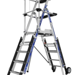 PLATEFORME SHERPASCOPIC PLIANT 5-7 MARCHES GARDE CORPS LISSE - TUBESCA-COMABI - 02272920