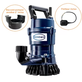 POMPE DE CHANTIER MONOPHASEE + KIT ACCESSOIRES - 818351 - RENSON