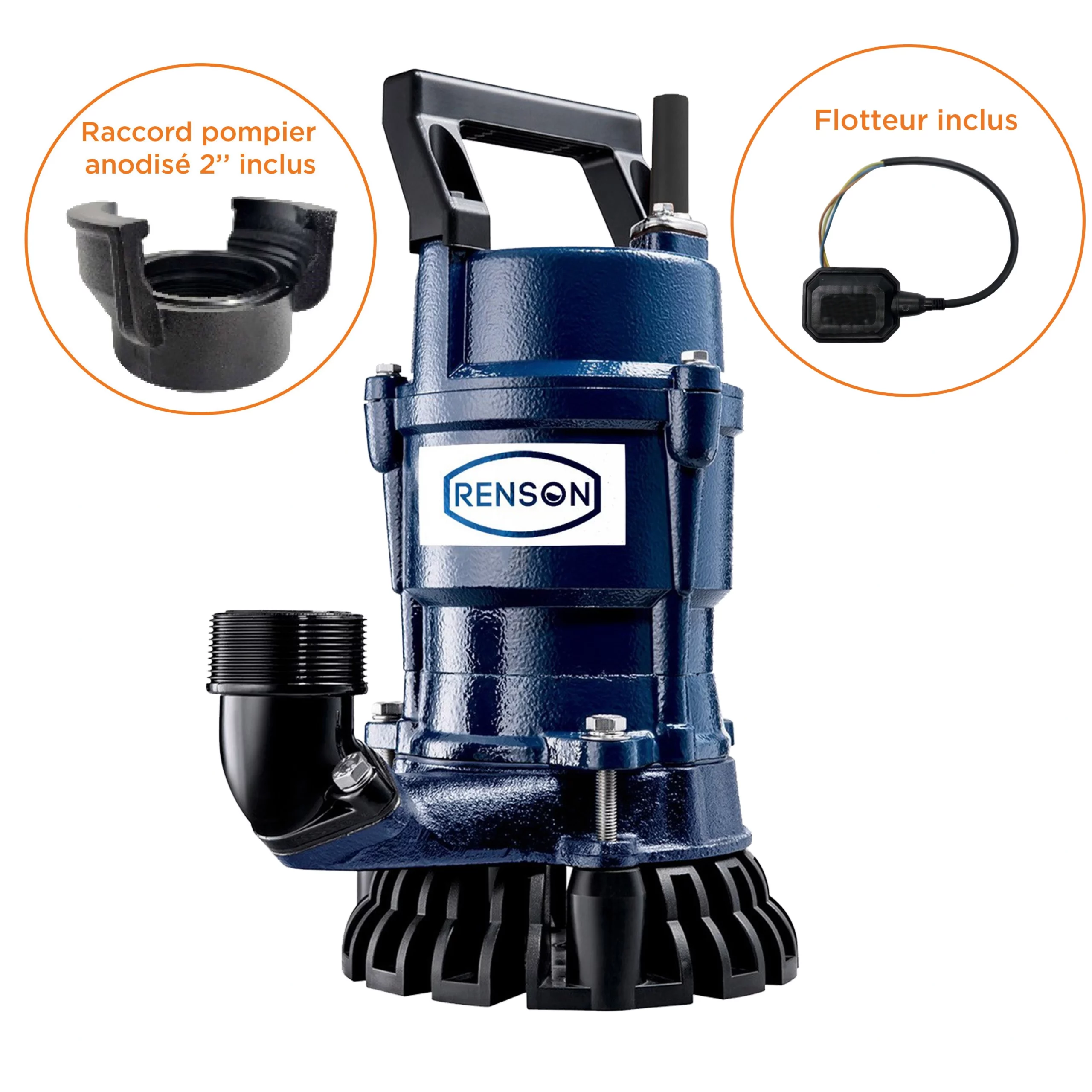 POMPE DE CHANTIER MONOPHASEE + KIT ACCESSOIRES - 818351 - RENSON