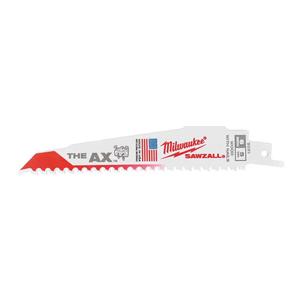 LAME DE SCIE SABRE AX 230MM X 5 TPI (X5) - MILWAUKEE - 48475026 1 LAME DE SCIE SABRE AX 230MM X 5 TPI (X5) - MILWAUKEE - 48475026