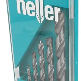 MECHE A BOIS HSS TURBO QUEUE CYLINDRIQUE (COFFRET DE 5 PIÈCES) - 28817 - HELLER