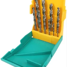 MECHE A BOIS HSS TURBO QUEUE CYLINDRIQUE (COFFRET DE 10 PIÈCES) - 28708 - HELLER