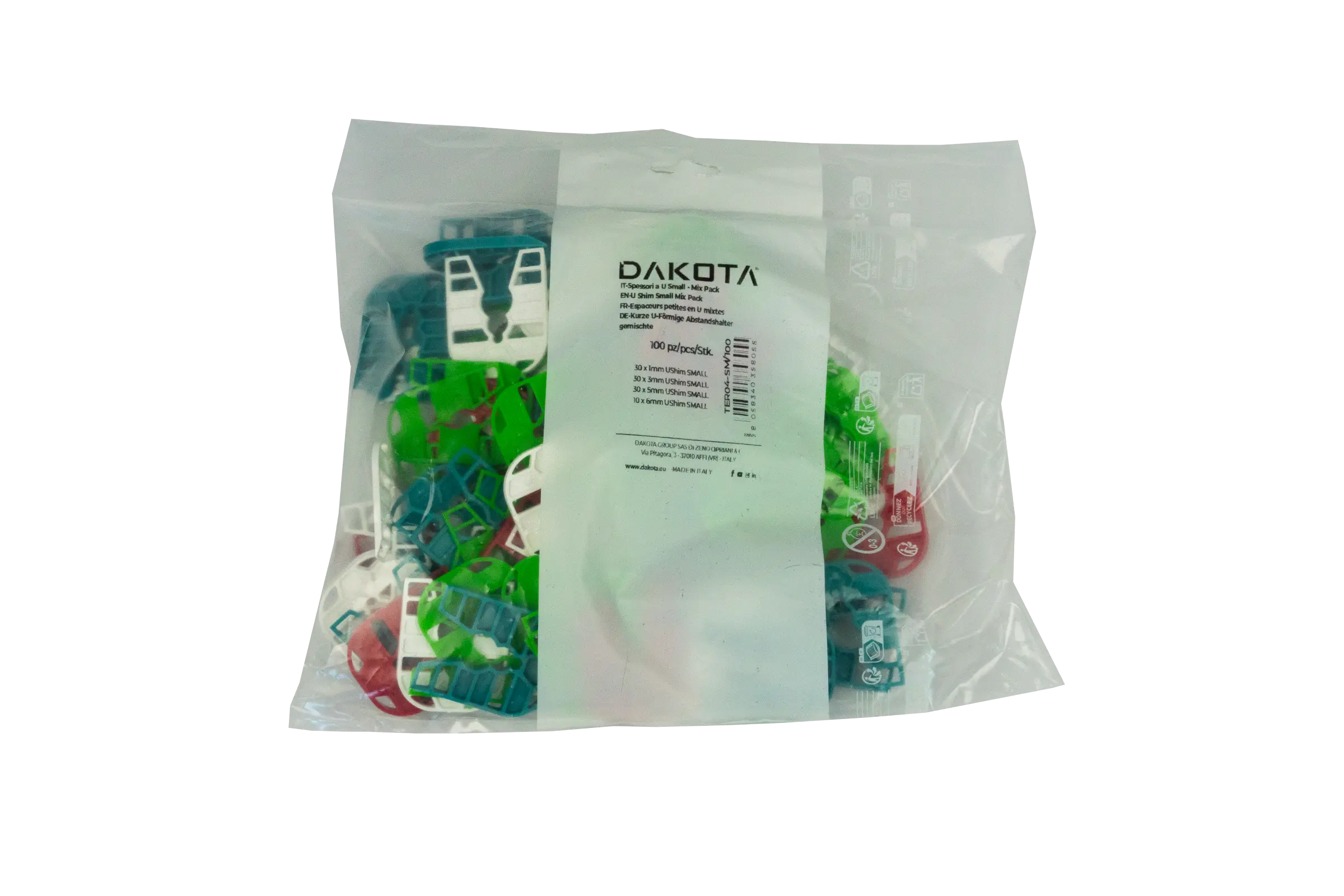 CALES EN U MIXTES SACHET DE 100 - TER04-SM/100 - DAKOTA - Lot de 16 1 CALES EN U MIXTES SACHET DE 100 - TER04-SM/100 - DAKOTA - Lot de 16