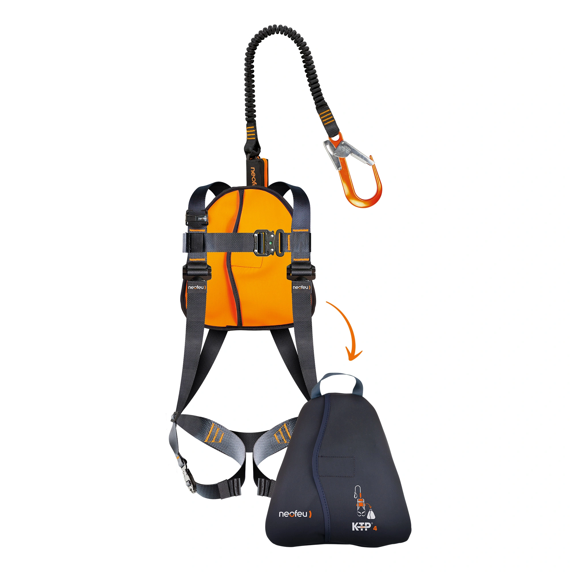 ENSEMBLE 3 EN 1 KTP EVO 4 SAC HARNAIS LONGE CONNECTEUR M/L - KTPEVO4C.17.ML - NEOFEU 1 ENSEMBLE 3 EN 1 KTP EVO 4 SAC HARNAIS LONGE CONNECTEUR M/L - KTPEVO4C.17.ML - NEOFEU