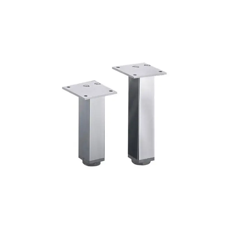 PIED CARRE ALU 30 X 30 MM - HETTICH - 9 119 446 - Lot de 4 1 PIED CARRE ALU 30 X 30 MM - HETTICH - 9 119 446 - Lot de 4