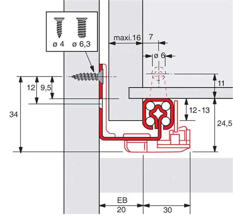QUADRO 25 SFP/550 EB20 SET (AES 30092024) - 9 280 127 - HETTICH 1 QUADRO 25 SFP/550 EB20 SET (AES 30092024) - 9 280 127 - HETTICH