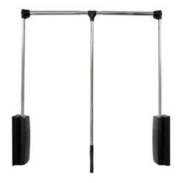 ELEVATEUR PENDERIE 600-830MM ABS NOIR/TUBE CHROM - EGO3CRNE60E18 - ITAR