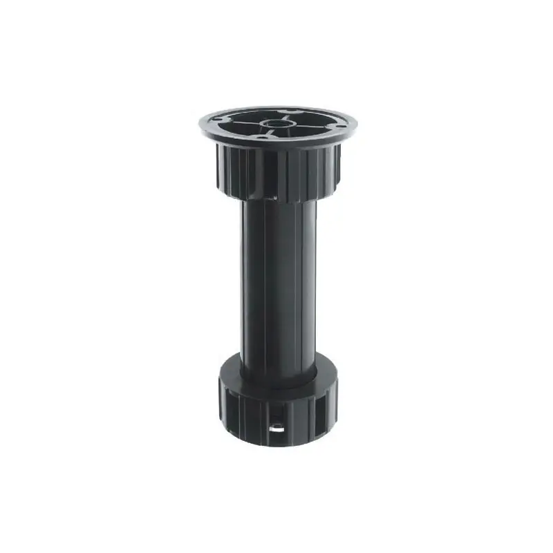 PIED ABS NOIR DEMONTABLE H.120/170 VERIN+PLATINE - CAMAR - 44812P20X02N0 - Lot de 4 1 PIED ABS NOIR DEMONTABLE H.120/170 VERIN+PLATINE - CAMAR - 44812P20X02N0 - Lot de 4