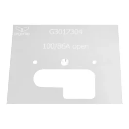 PLAQUE D INSERTION P/PAUMELLE 100X86A ALU - ARGENTA - 70000217