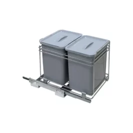 POUBELLE COULISSANTE 32L 2 SEAUX - 8018359928618 - VIBO