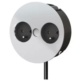 BORNE 2 PRISES BLANC - 931252 - BACHMANN