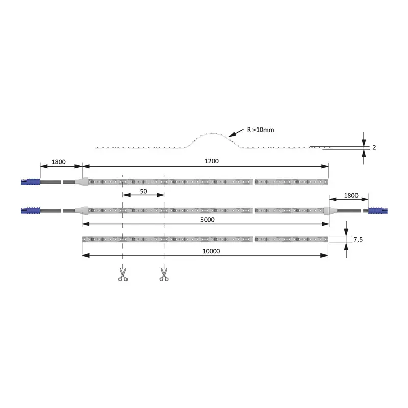 LED VERSA INSIDE 160 12V 9,6W/ML 3000MM BL CHAUD - 56 003 12 - HALEMEIER 2 LED VERSA INSIDE 160 12V 9,6W/ML 3000MM BL CHAUD - 56 003 12 - HALEMEIER – Image 2