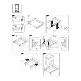 PANIER A LINGE 40L BLANC MBLE 450MM P/T.ARCITECH - 6LAB1560B45 - GOLLINUCCI