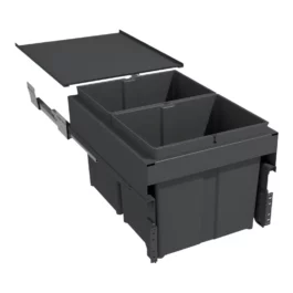 POUBELLE COULISSANTE SUSPENDUE 34L 2 SEAUX - 6580EVN440B - GOLLINUCCI