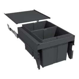 POUBELLE COULISSANTE SUSPENDUE 34L 2 SEAUX - 6580EVN445B - GOLLINUCCI