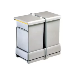 POUBELLE COULISSANTE 28L 2 SEAUX - 6240GC1PZ - GOLLINUCCI