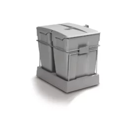 POUBELLE COULISSANTE 60L 2 SEAUX - 6551GS1PZ - GOLLINUCCI