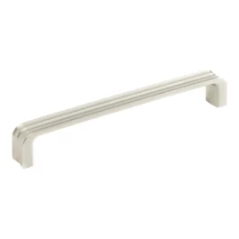 POIGNEE METAL STRIEE EA 160 MM INOX BROSSE SAT - FA2515272127143 - METAKOR