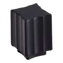 BOUTON METAL STRIE 17X17MM NOIR MAT LAQUE - METAKOR - FA2515273112813