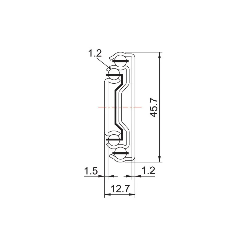 COULISSE A BILLES TELESC NOIRE 650MM AV/AMORTIS - FA3108111176113 - TCASYSTEM 2 COULISSE A BILLES TELESC NOIRE 650MM AV/AMORTIS - FA3108111176113 - TCASYSTEM – Image 2