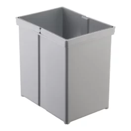 SEAU POUBELLE AVEC DB POIGNEE 17L PLASTIQUE GRIS - 8010193 - WESCO
