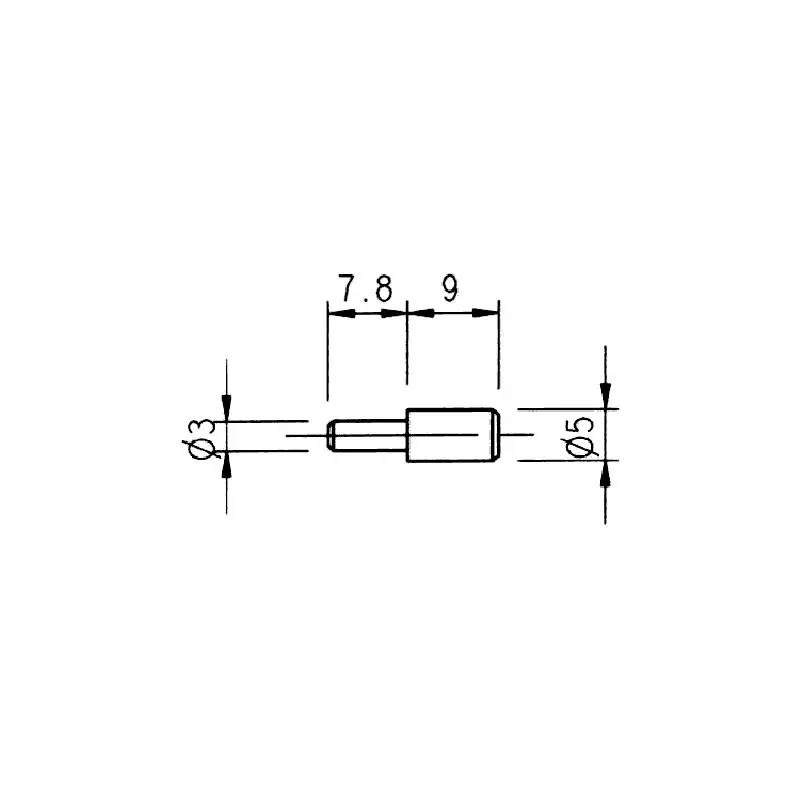 TAQUET CYLINDRIQUE Ø 3/5MM - 10102010YA - ITAR 2 TAQUET CYLINDRIQUE Ø 3/5MM - 10102010YA - ITAR – Image 2
