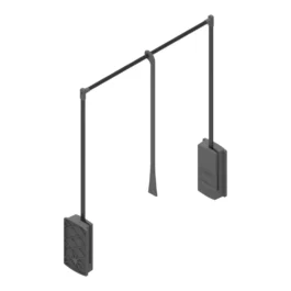 ELEVATEUR PENDERIE DBL L440-610 AC ANTHRA CH10KG - 41035007 - MENAGECONFORT