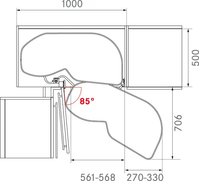 KIT LEMANS II 600 DROIT BL/CHR AMORT 650/800 CLA 2 KIT LEMANS II 600 DROIT BL/CHR AMORT 650/800 CLA – Image 2