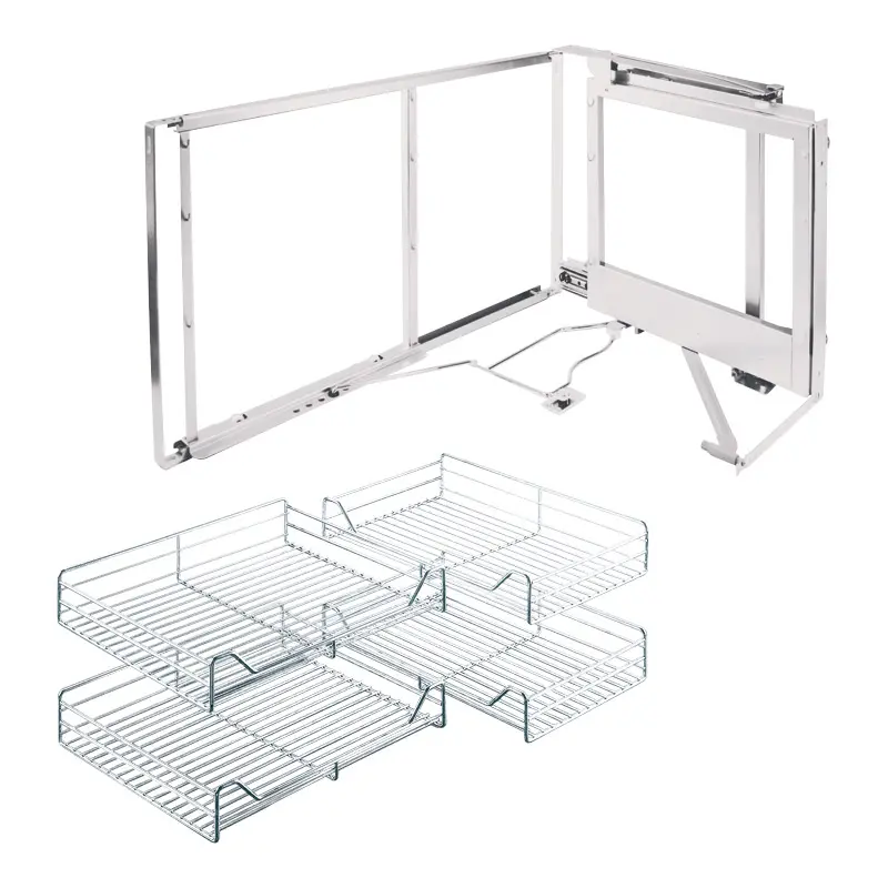 MAGIC CORNER FIL CHROME 450MM DROIT - - - KESSEBOHMER