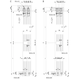 GARNITURE CLIPO 16 H MS - 053.3221.071 - HAWA
