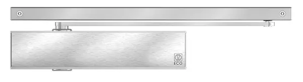 FERME-PORTE TS51B + BRAS + PLAQUE F1-4 GR 9006 - 5030006242 - ECO-SCHULTE 1 FERME-PORTE TS51B + BRAS + PLAQUE F1-4 GR 9006 - 5030006242 - ECO-SCHULTE