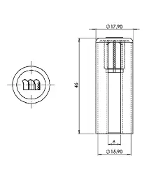 BOUCHON BLANC POUR PAUMELLE 6055 - 630160 - MONIN 2 BOUCHON BLANC POUR PAUMELLE 6055 - 630160 - MONIN – Image 2