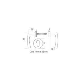 BEQUILLE INOX TRONDHEIM - 2795214 - HOPPE