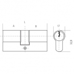 CYL DOUBLE TE5 35X45 LAITON 50303545L - 50303545L - TESA ASSA ABLOY 2 CYL DOUBLE TE5 35X45 LAITON 50303545L - 50303545L - TESA ASSA ABLOY – Image 2