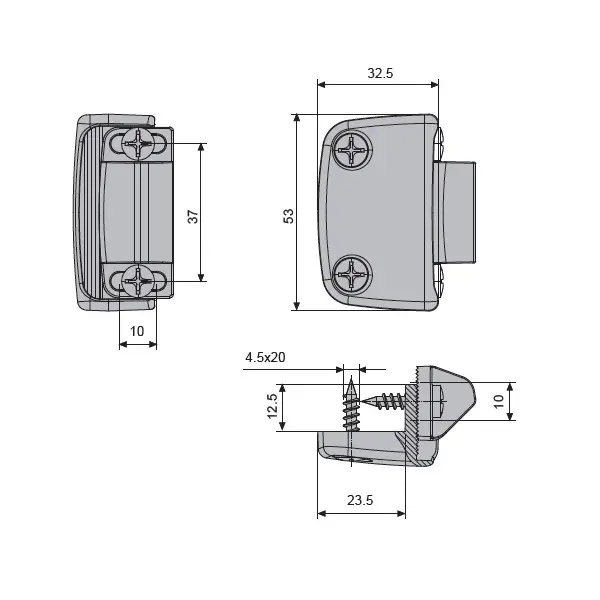 GACHE OLTRE RECOUVREMENT 14-24MM BLANC 9010 - 8503A_32 - FAPIM 2 GACHE OLTRE RECOUVREMENT 14-24MM BLANC 9010 - 8503A_32 - FAPIM – Image 2