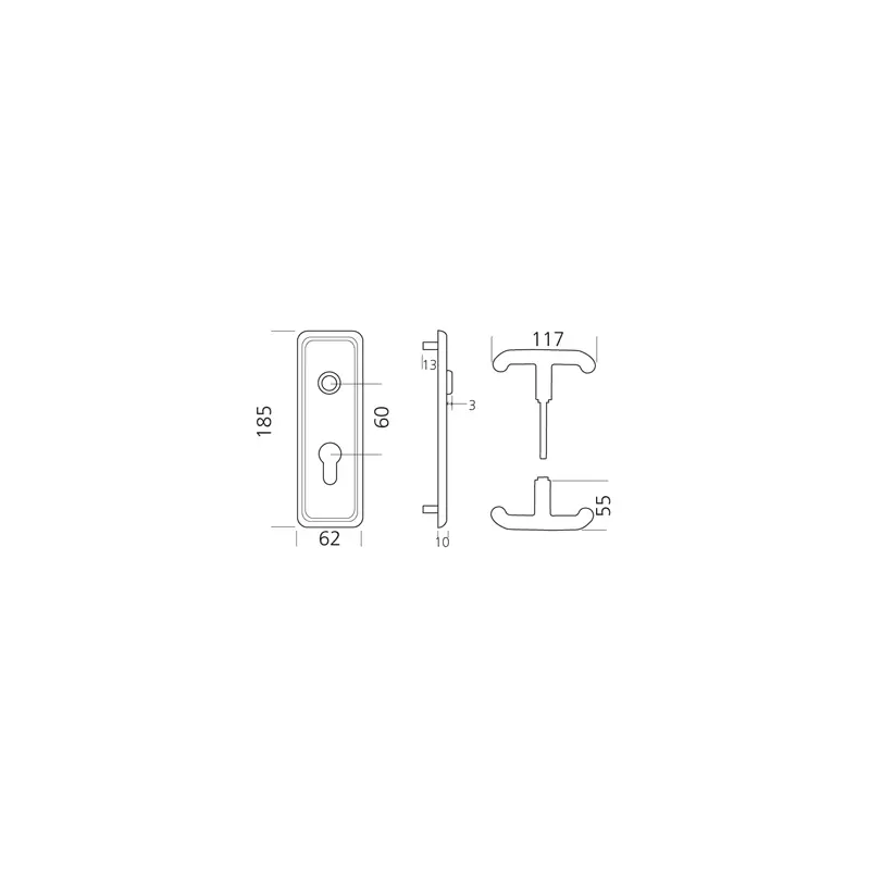 BEQUILLE POUR PORTE DE GARAGE - 433000-01-0A - JPM 2 BEQUILLE POUR PORTE DE GARAGE - 433000-01-0A - JPM – Image 2