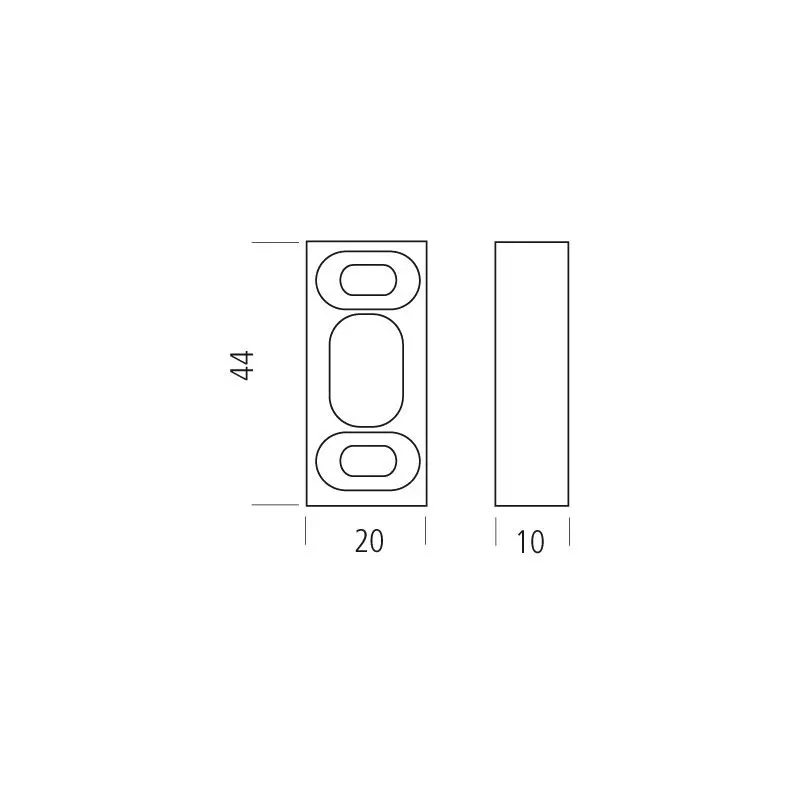 GACHE HAUTE POUR VERROU DATOR - DS6866-036 - CROISEE DS 2 GACHE HAUTE POUR VERROU DATOR - DS6866-036 - CROISEE DS – Image 2