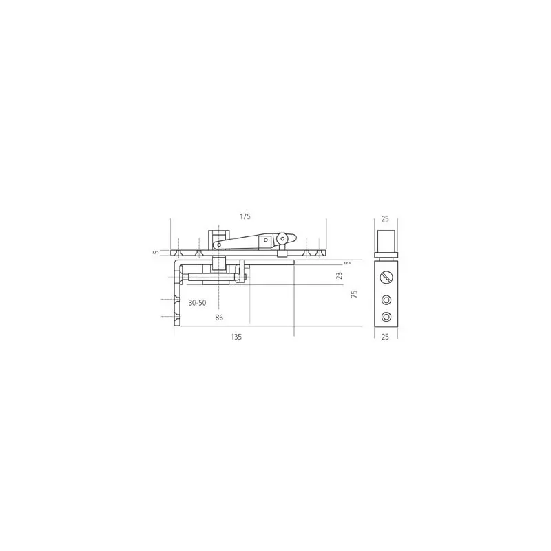 PIVOT DU HAUT POUR PORTE DOUBLE ACTION 006371 - GEZE - 006371 2 PIVOT DU HAUT POUR PORTE DOUBLE ACTION 006371 - GEZE - 006371 – Image 2