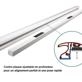 BANDEAU VENTOUSE 2X300KG H2500 ARGENT - GRS332151 - GROOM