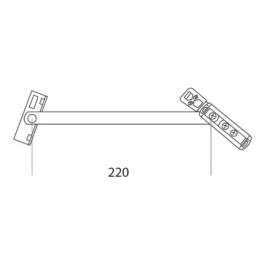 COMPAS LIMITEUR A FREIN LG 320 MM 500-1200MM 1459C - 1459C_Z5 - FAPIM