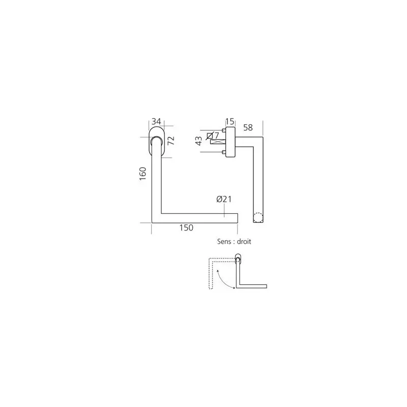 POIG OB AMSTER PMR 150/150 SECUST GCHE C32-42 V45-50 INOX F69M - 10819263 - HOPPE 2 POIG OB AMSTER PMR 150/150 SECUST GCHE C32-42 V45-50 INOX F69M - 10819263 - HOPPE – Image 2
