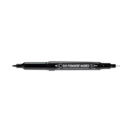 MARQUEUR PERMANENT NOIR 2 POINTES - L4080099 - LYRA