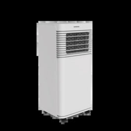 INFINITON PACPK17W Climatiseur 7000 BTU, convient pour pièces de 12-15 m², classe d'efficacité énergétique A, minuterie, 3 niveaux de puissance, mode veille, déshumidificateur, kit d'installation